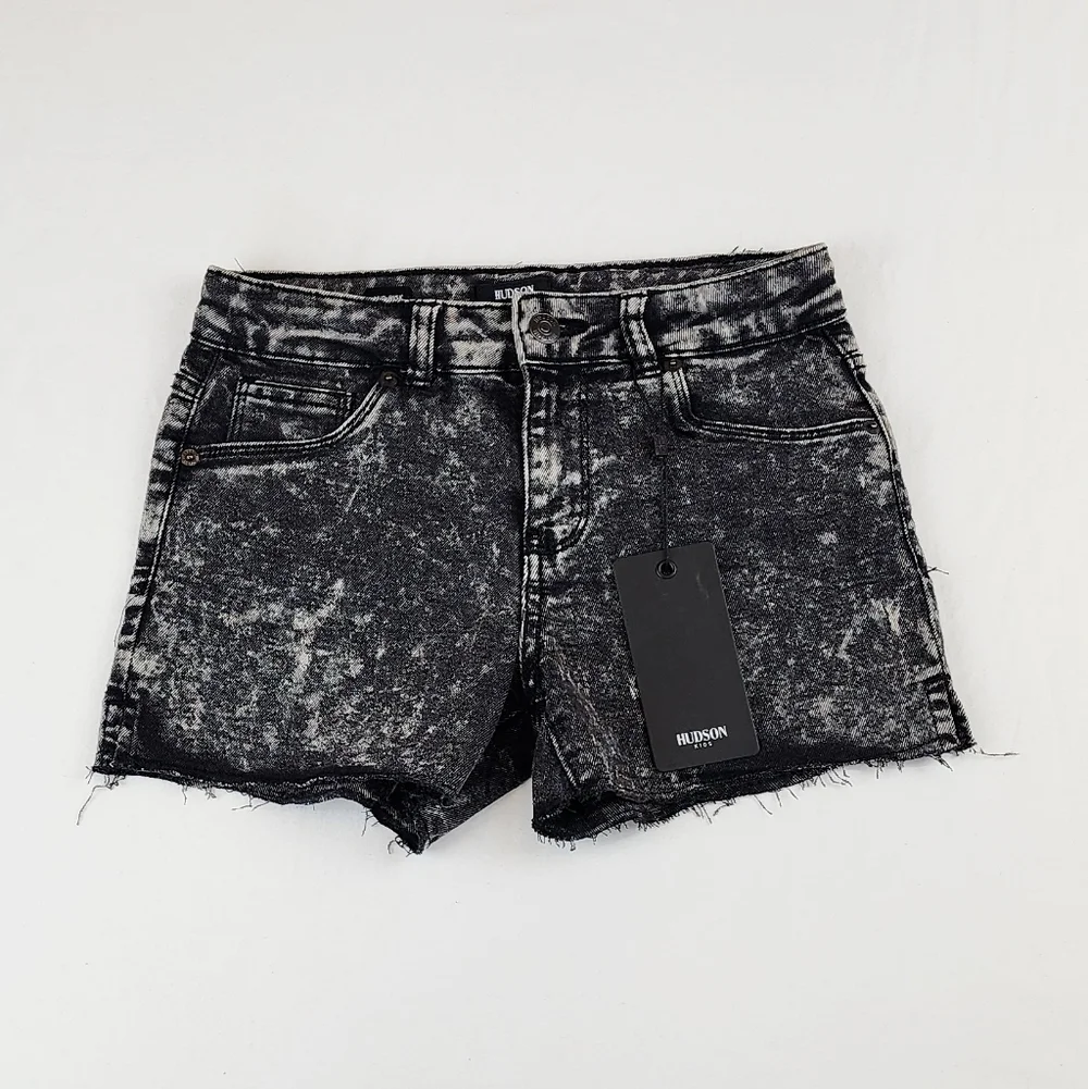 Hudson Kids Mid Rise Dark Wash Jeans Shorts